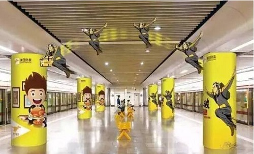 美團外賣地鐵廣告來襲，嗖嗖嗖~