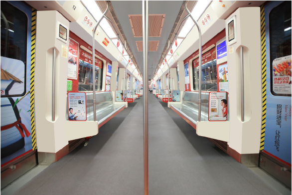 南昌地鐵內包車廣告