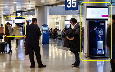 北京機場T1、T2、T3出發到達機柜刷屏機廣告