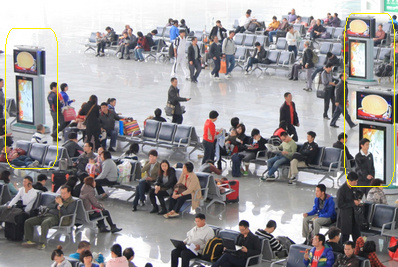 太原南站候車室刷屏機廣告 太原南站候車室刷屏機廣告