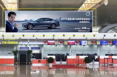 T2航站樓國際出發辦票大廳室內燈箱燈箱廣告