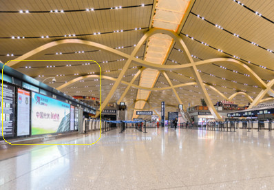 F3層出發大廳開包間燈箱廣告