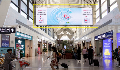 T2國內安檢后通道LED巨幕廣告