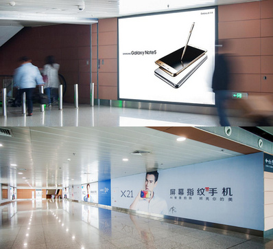 國內到達中央通廊燈箱廣告 國內到達中央通廊燈箱廣告