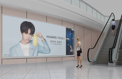 F4層國際出發安檢墻面燈箱廣告 F4層國際出發安檢墻面燈箱廣告