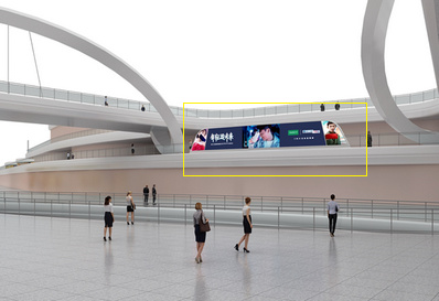 F4層國際出發引橋下方扶欄燈箱廣告 F4層國際出發引橋下方扶欄燈箱廣告