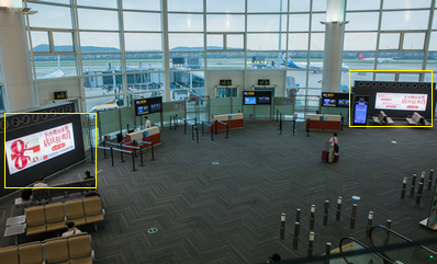 T3出發遠機位通風口燈箱廣告 T3出發遠機位通風口燈箱廣告