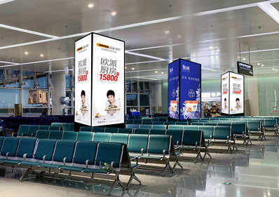 二層國內出發候機大廳包柱燈箱 二層國內出發候機大廳包柱燈箱