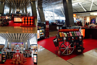 香港機場北衛星客運廊品牌體驗區廣告