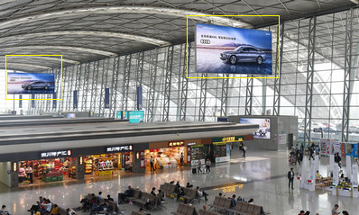 成都雙流機(jī)場(chǎng)T2出發(fā)辦票大廳懸掛燈箱廣告 成都雙流機(jī)場(chǎng)T2出發(fā)辦票大廳懸掛燈箱廣告