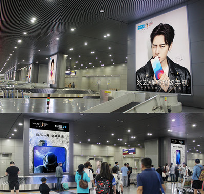 成都雙流機(jī)場(chǎng)T2到達(dá)行李提取中央柱面燈箱廣告 成都雙流機(jī)場(chǎng)T2到達(dá)行李提取中央柱面燈箱廣告