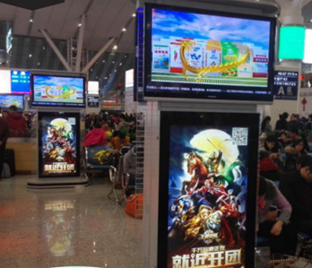 廣州高鐵站候車大廳刷屏機廣告有什么優勢?