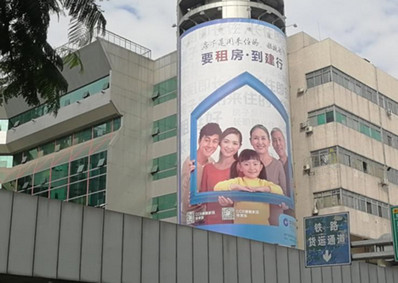 廣州東站站外大圓柱墻畫廣告 廣州東站站外大圓柱墻畫廣告