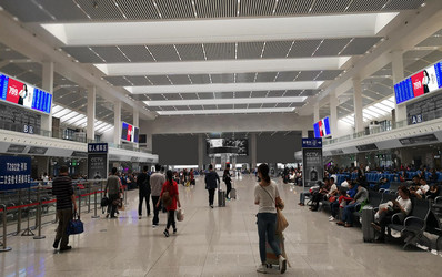 柳州站候車大廳二樓LED屏廣告 柳州站候車大廳二樓LED屏廣告