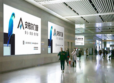 河源北站出站廳墻面燈箱廣告 河源北站出站廳墻面燈箱廣告