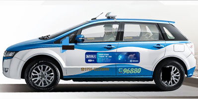 深圳出租車雙側車身貼廣告