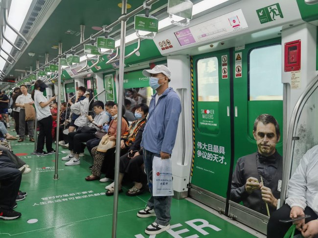 丁奧相會洛陽地鐵創意內包車廣告斯諾克賽事宣傳，洛陽地鐵廣告價格