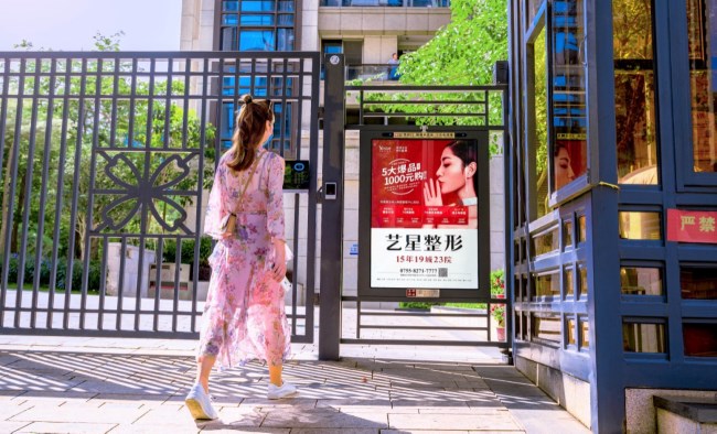 廈門社區(qū)出入口門禁廣告價格，廈門門禁的燈箱廣告投放范圍