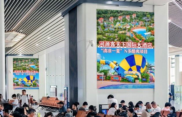 第一戶外傳媒-東莞南站-候車廳柱面燈箱 第一戶外傳媒-東莞南站-候車廳柱面燈箱