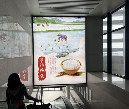 第一戶外傳媒-蕪湖站-進站閘機通道楣頭燈箱 