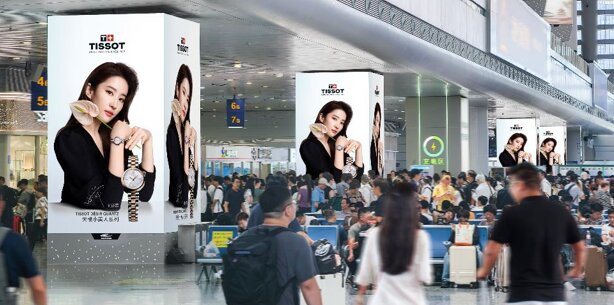 第一戶外傳媒-寧波站候車廳方柱燈箱 第一戶外傳媒-寧波站候車廳方柱燈箱