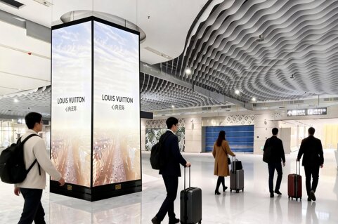 第一戶外傳媒-三亞鳳凰機場T3航站樓一層國內到達迎客大廳包柱燈箱 第一戶外傳媒-三亞鳳凰機場T3航站樓一層國內到達迎客大廳包柱燈箱