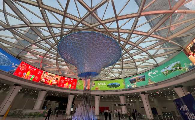 濟南地鐵中央商務區站環形 LED：CBD 核心的地標性傳播載體